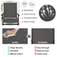 thumbnail image 6 of Set of 2 Outdoor Folding Chairs, Portable Patio Dining Chairs with Armrests & High Back, Sturdy Steel Frame for Garden, Lawn, Poolside, Camping (Gray), 6 of 10