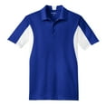 thumbnail image 5 of Yellow Rooster Mens Side Blocked Micropique Sport-Wick Polo True Royal/ White XL, 5 of 7