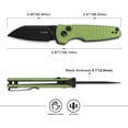 thumbnail image 6 of Kizer Pocket Folding Knife Parakeet, Nitro-V Steel Aluminum Handle Pocket Knife, V2706A5, 6 of 11