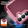 thumbnail image 3 of Armor Shockproof Case for Samsung Galaxy S25 Plus, [Military Grade Anti-Drop] Rugged Hybrid Hard PC+Soft Silicone Heavy-Duty Tough Durable Slim Fit Lightweight Protective Bumper Phone Case, Rose, 3 of 7