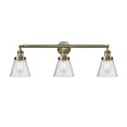 thumbnail image 3 of Innovations Lighting  Cone 3 Light 30" Bath Vanity Light Antique Brass/Seedy, 3 of 5