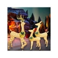 thumbnail image 5 of YFTDEF Christmas Lights Reindeer Decoration, 3 Pcs LED Warm White Lights, Outdoor Garden Decoration, Holiday Decor for Yard, Festive Landscape Accents, 5 of 7