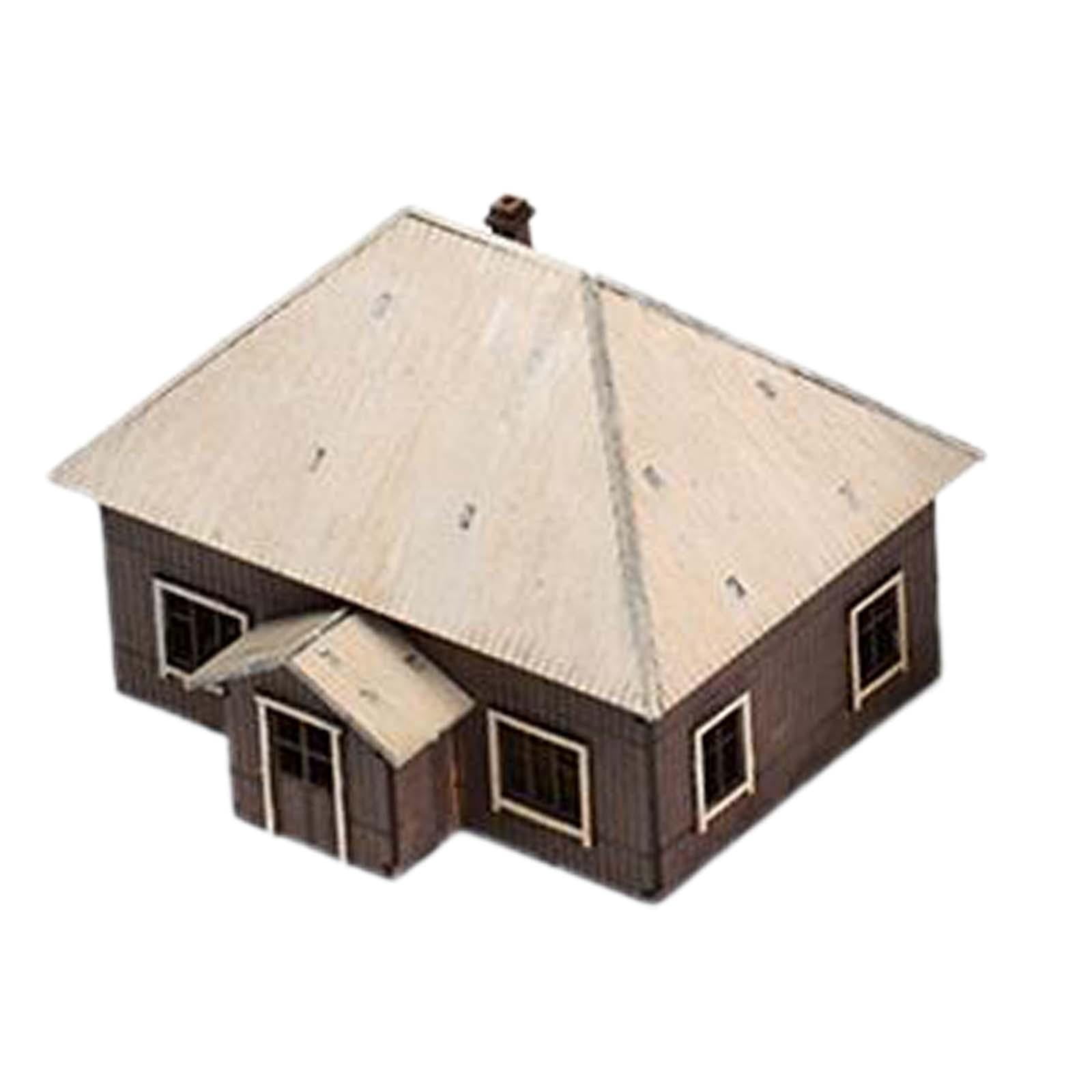 1/72 House Model Building Kits Landscape Building Materials Hobby Toys Educational Learning Toy Layout Scenery for Diorama Layout Accessory Style D