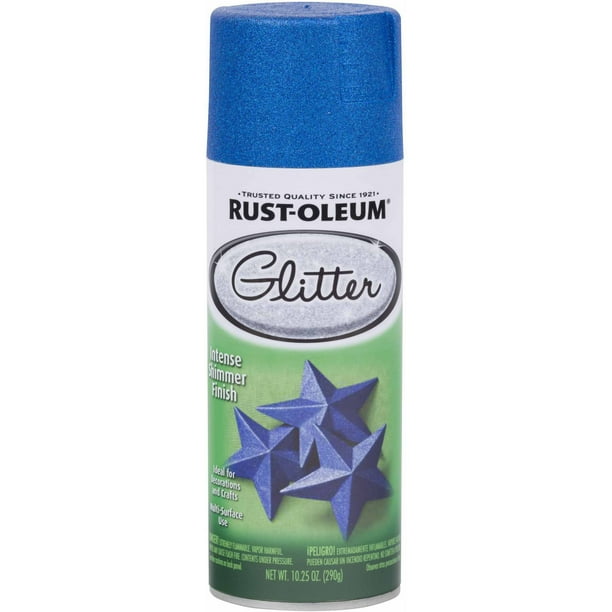 Blue, RustOleum Specialty Glitter Spray Paint, 10.25 oz