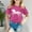 #1-Hot Pink, variant on YaEYa Horse Shirt for Girls Western Shirt Cowgirl Tshirts Horse Riding Tee Animal Graphic Tees Tops