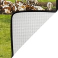 thumbnail image 5 of Dreamtimes Grassland Cow Cattle Herd Non-Slip Area Rug Farm Animal Funny Floor Carpet Comfort Floor Mats Decor for Indoor Front Porch,Living Room, Bedroom,Kitchen, 36"x24", 5 of 5