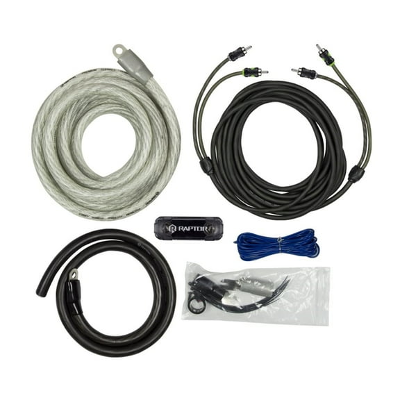 RAPTOR by METRA Electronics PRO Series 3800W 1/0 AWG AMP KIT with RCA Cable - R5A01