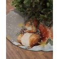 thumbnail image 2 of Grey Squirrels Christmas Christmas Tree Skirt 48 Inches Large Christmas Skirt Tree, Winter Snowflake Xmas Tree Tree Skirt Christmas Decorations for Fireplace Party Holidays Indoor Outdoor, 2 of 7