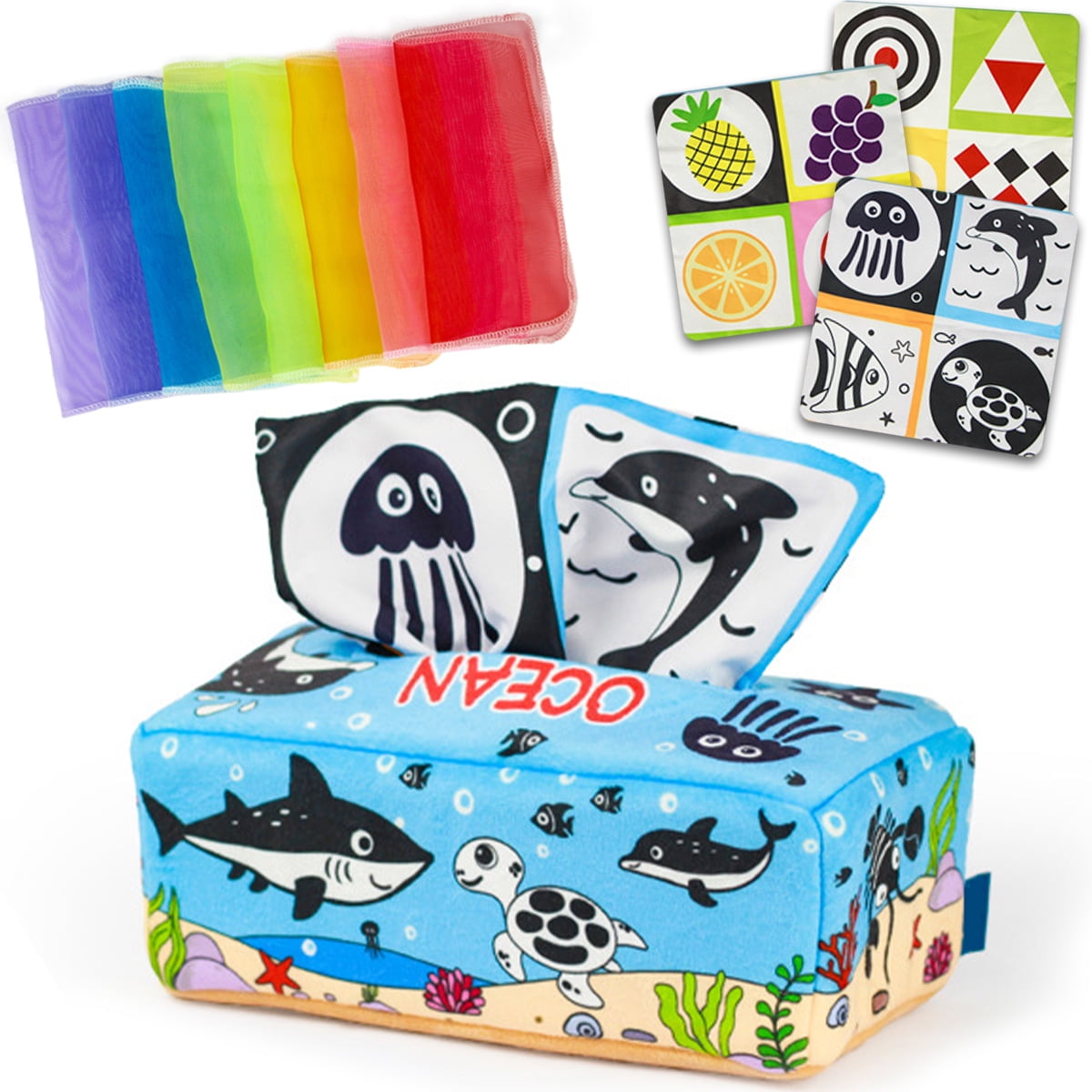 Toorise Baby Tissue Box Toy Toddler Infant STEM Montessori Educational