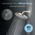 thumbnail image 4 of SparkPod 8 Inch Brushed Nickel High Pressure Rainfall Showerhead, 4 of 8