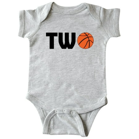 

Inktastic Second Birthday Basketball Two Gift Baby Boy or Baby Girl Bodysuit