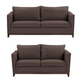 thumbnail image 1 of Sala 3-2 TRINITY Oslo 2 Piezas (Sofá, Love Seat) Café Oscuro Para Sala, 1 of 8