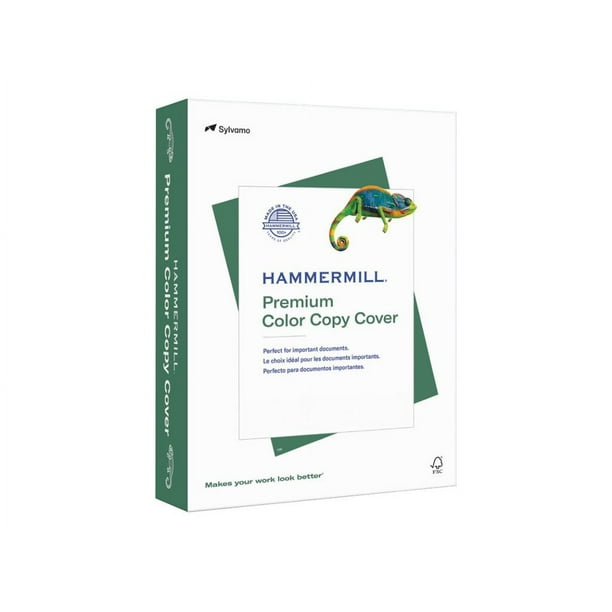 HammerMill Premium Color Copy Cover - Super-Lisse - photo Blanc - Grand Livre Taille B (11 Po x 17 Po) - 271 G/M - 100 lbs - 250 Feuille(S) de Papier Ordinaire