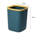 thumbnail image 2 of PEACNNG 12L Creative Square Plastic Trash Can - Large Capacity Pressure Ring Trash Can for Home, Bathroom, Kitchen, and Living Room, 2 of 5