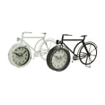 thumbnail image 6 of DecMode 9" Black Metal Bike Clock, Set of 2, 6 of 10