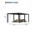 thumbnail image 4 of CazToi 12x19 FT Louvered Pergola with Adjustable Roof Heavy Duty Aluminum Hardtop with Drainage, 4 of 7