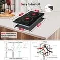 thumbnail image 2 of Gasland Chef 2 Burner 12" Electric Ceramic Stove Top,Mechanical Knob Control Electric Cooktop, 2 of 7