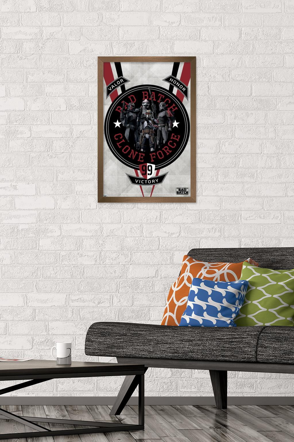 Star Wars: The Bad Batch - Badge Wall Poster, 14.725" x 22.375", Framed