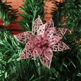 thumbnail image 3 of Adornos navideños Flor navideña de plástico 8cm Flor navideña Corona navideña Accesorios, 3 of 5
