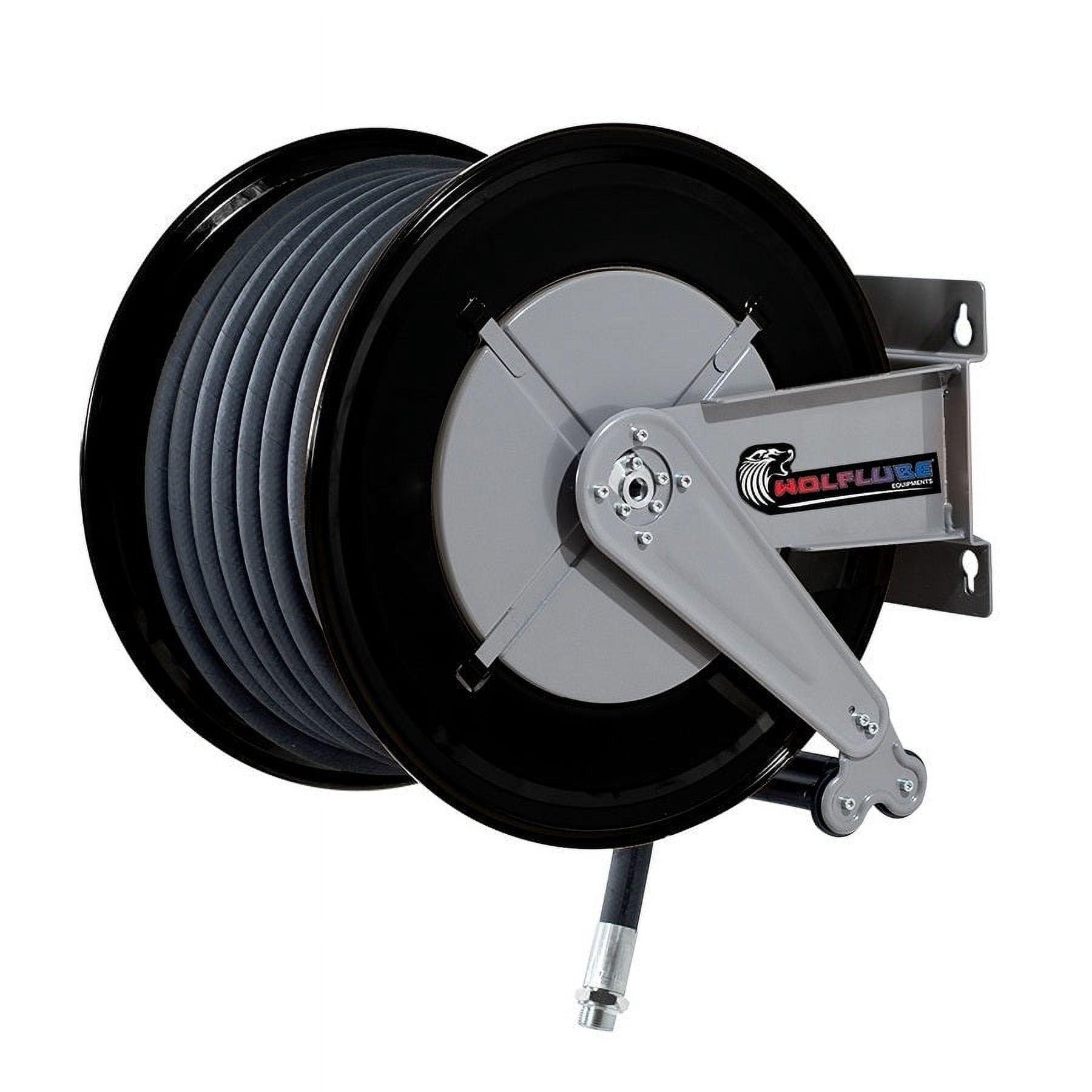 Wolflube Automatic Hose Reel for Oil- 1/2in - 100 ft Hose
