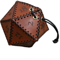 thumbnail image 1 of Leather Dice Bag, Polyhedral Dice Pouch Portable Drawstring Bag For Rpg, Game, Dnd Dice Bag (1pc), 1 of 5