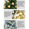 thumbnail image 3 of Clearance Christmas Balls Baubles 24Pcs Shatterproof Plastic Ball Ornaments Sets for Christmas Tree Decorations, Decorative Hanging Xmas Baubles for Party Holiday Xmas Decor-1.57in, 3 of 3