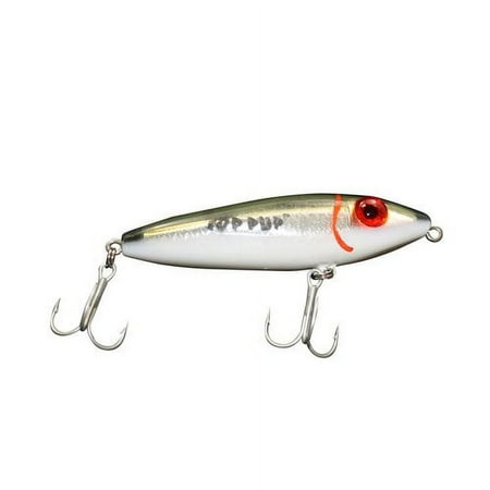 UPC: 0042095744186 | MirrOlure 74MR-18 Top Pup Rattling Surface Walker 3 1/2 5/8 oz Green White