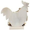 thumbnail image 6 of Northlight Spring Decoration, Distressed Rooster Silhouette, Country Rustic Theme, White, 9.5 Inch, 6 of 6