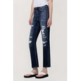 thumbnail image 6 of Flying Monkey - Super High Rise Distressed Straight Cropped Jeans (28" Inseam) - F4369, 6 of 11