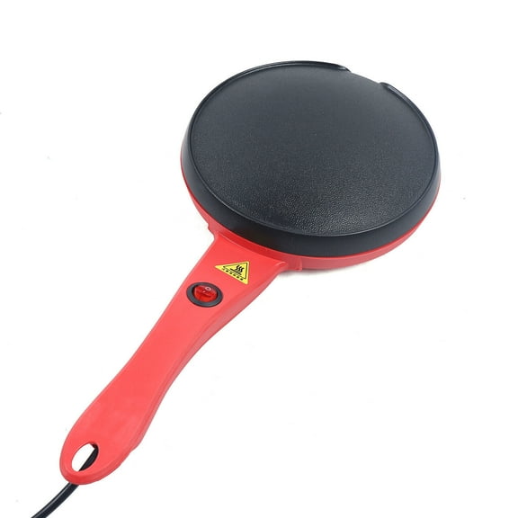 Red Non-Stick Electric Crepe Maker Baking Pancake Pan Frying Griddle Machine