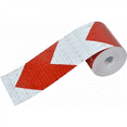 thumbnail image 1 of Queilt Reflective Safety Warning Reflective Sticker Film White Red, Self-Adhesive Reflective Tape Warning Safety Tape Night Visibility Tape for Car/Motorcycle/Bike, 1 of 5