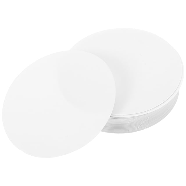 IFANLANDOR 100pcs Blank Playing Cards White Round Graffiti Papers Drawing for DIY Enthusiasts Parties