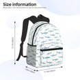 thumbnail image 2 of Balery Cute Shark Mochila para Mujeres y Hombres, Mochila Ligera Casual para Viajes, Mochila Clásica Básica para la Universidad, 2 of 6