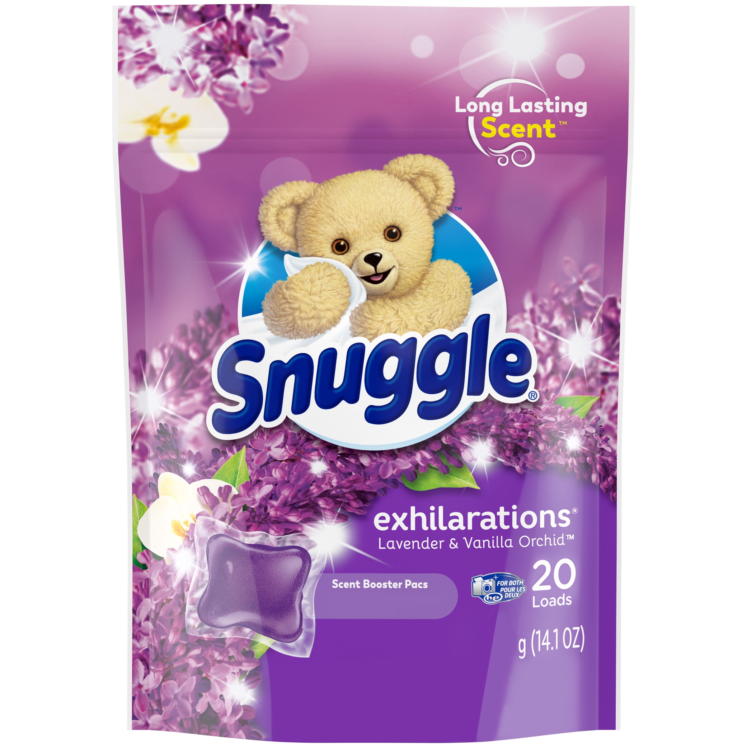 Snuggle Exhilarations In Wash Laundry Scent Booster Pacs, Lavender Joy, 20 Count