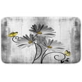 thumbnail image 4 of Rustic Farmhouse Bath Mat, Farm Gray Daisy Floral Flowers Butterfly Country Wooden Bath Rug for Bathroom, Grey White Bath Mat Soft Non Slip Bath Rugs, 16X24IN, 4 of 6