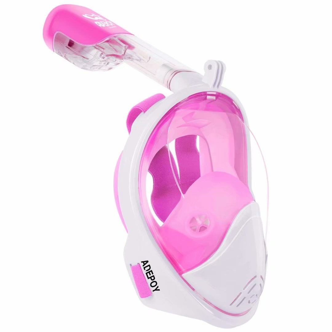 adepoy Full Face Snorkel Mask, Snorkeling Mask for Adults and Kids with