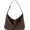 A-brown, variant on Fall Shoulder Bag Women Shoulder Tote Bag Glossy Soft Leather or Corduroy Crossbody Buckle Decoration
