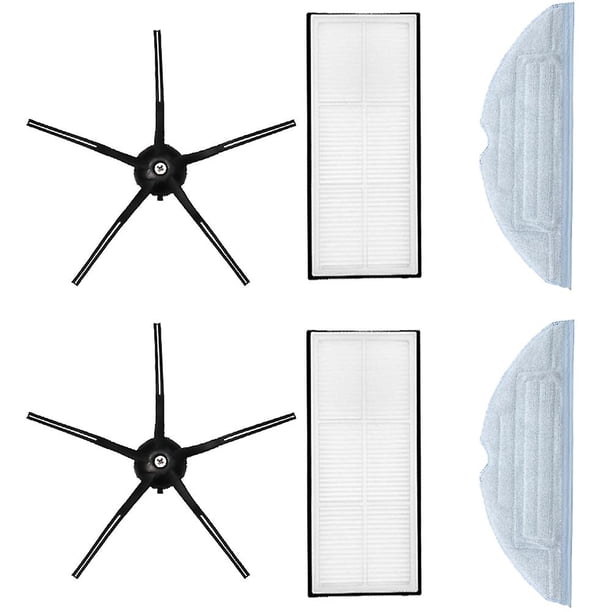 Reemplazo de robots de barrido Allinless 6 uds cepillo lateral filtro Hepa paños de fregona Para Xiaomi T7 T7plus S7