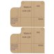 thumbnail image 1 of Plantilla acrílica de 2 uds., funda para llaves hecha a mano, molde con patrón de cuero, accesorios para herramientas artesanales, 1 of 5