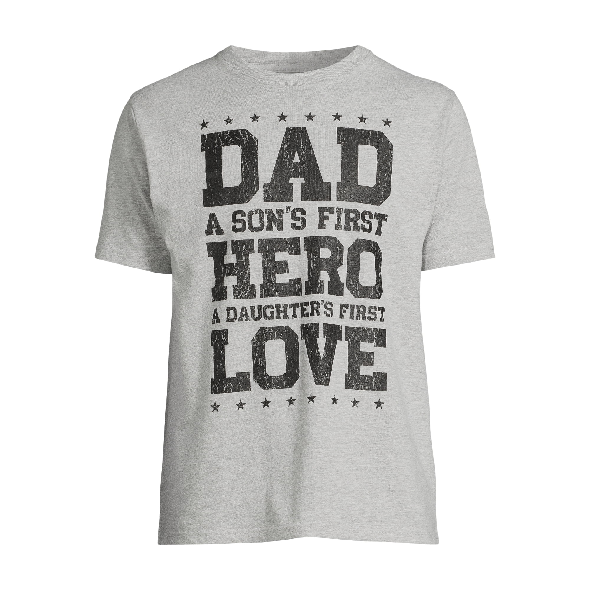 Men's Father's Day Dad Hero Love Graphic Tee, Short Sleeve Crewneck Shirt from Way to Celebrate, Sizes S-3XL