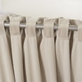 thumbnail image 5 of Quality Home Luster Velvet Room Darkening Curtains - Back Tab/Rod Pocket - Beige - 52" W x 84" L (1 Panel), 5 of 5