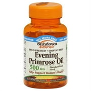 Sundown Naturals Evening Primrose Oil Softgels 500mg, 100 ea