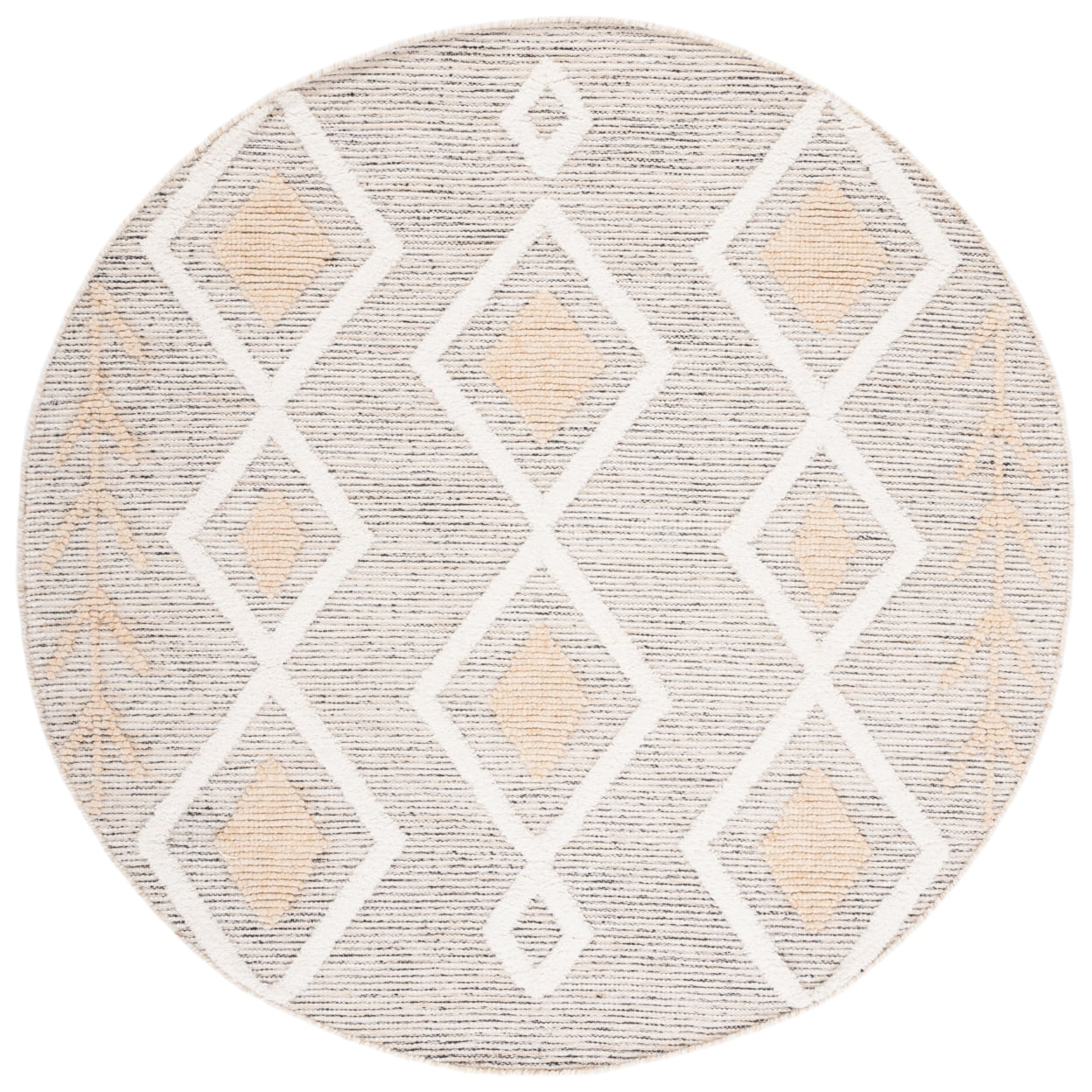 SAFAVIEH Vermont Yazmin Geometric Area Rug, Gold/Ivory, 6' x 6' Square