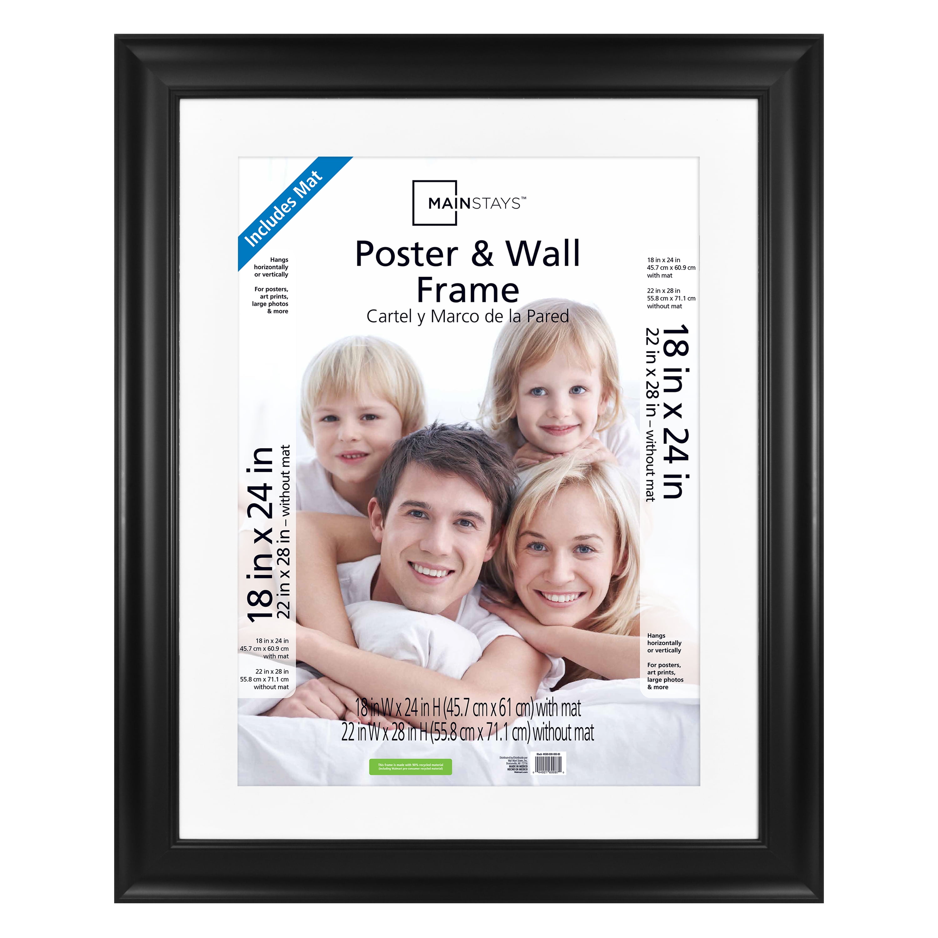 12" x 18" Basic Trandsetter Poster Picture Frame Home Office Wall Decor Black 