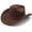 Coffee, variant on Cowboy Hat for Women Men Wide Brim Cowboy Cowgirl Hats Western Suede Cattleman Cowboy Hats