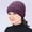 Dark Purple, variant on Warm Winter Fleece Lined Beanie Purple knit Soft Warm Knit Beanies Skull Cap Ski Hats One Size