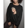 thumbnail image 3 of Paint Of A Woman With Turban Sweatshirt Women -Image by Shutterstock, Female Medium, 3 of 4