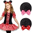 thumbnail image 2 of Pinzas para el pelo con lentejuelas y orejas de Mickey Mouse, lazos para el pelo con purpurina, pasadores bonitos de Minnie para mujeres y niñas, accesorios para el cabello de Halloween y Navidad, 2 of 3