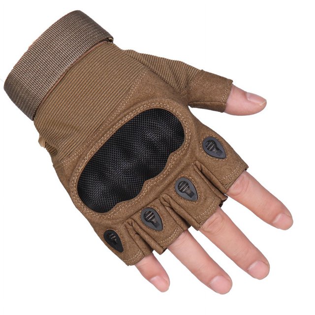 Guantes tácticos de dedos completos con pantalla táctil, protección de articulaciones con carcasa de fibra de carbono, anticortes y resistentes a puñaladas, guantes de medio dedo para hombres para