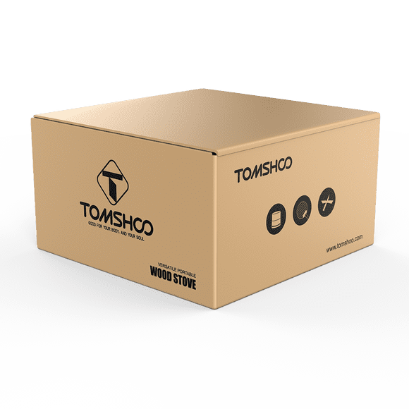 TOMSHOO Outdoor Stove,Portable Windproof Wood Steel Stove With Bellow Outdoor Picnic Windproof Wood Stove Wood Stove Stainless Stove Stainless Steel With Bellow Outdoor